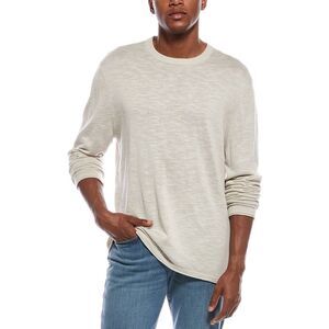 7 For All Mankind Mens Crewneck Sweater, White
